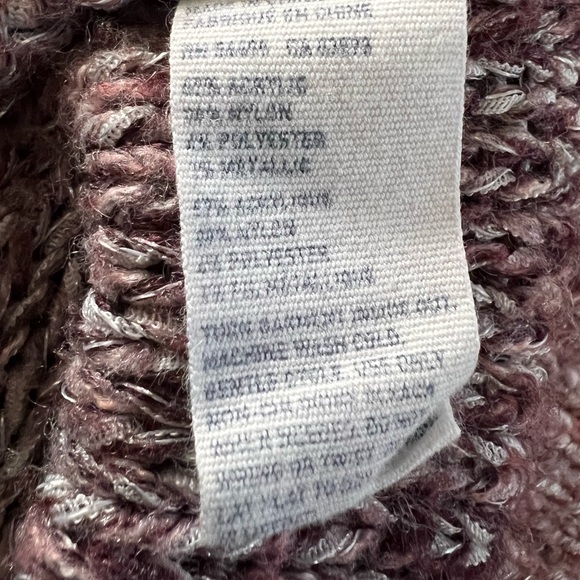 American Eagle Outfitters Pink Metallic Ombré Knit Cowl Neck Sweater Size Large - Picture 6 of 6